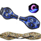 High Trusted Heavy Duty Wave Board, Skate Board with Carry Bag LED Flash Colorful Lights on Wheel (Variation Color Design)