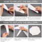 Partywoo White Balloons, 110 Pcs 22 Inch Star Balloons And White Balloons Different Sizes Pack Of 18 Inch 12 Inch 10 Inch 5 Inch For Balloon Garland Or Arch As Birthday Decorations, Party Decorations