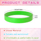 Bouiexye 60 Pieces Rubber Bracelets Green Sports Band Unisex For Sports Teams Party Games Fashion Decorations