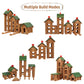 Wondertoys 530 Pcs Wooden Logs Set Ages 3+, Classic Building Log Toys For Kids, Creative Construction Engineering Educational Gifts