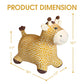 Hotmax Giraffe Bouncy Horse Toy, Inflatable Plush Bouncing Horse For Toddlers, Outdoor Ride On Bouncy Animals, Birthday Gift For 18 Months 2 3 4 Year Old Boy Or Girl