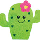 Iscream Sparkly Rhinestone Sweethearts Cactus 6' Vinyl Cling Decal