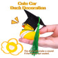 CoFuBcad Graduation Ducks Car Dashboard Decorations 2 Pack Rubber Duck Car Ornaments Accessories with Mini Graduation Hats Sashe