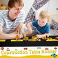 3 Pcs Construction Table Runner Racetrack Floor Ground Construction Tablecloths Road Table Runner for Car Birthday Party Runway