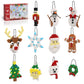 Tenhorses Christmas Tree Ornament 11-In-1 Building Sets, Wreath, Santa, Snowman, Nutcracker, Polar Bear, Gingerbread, Reindeer, Snowflake, Hanging Christmas Decor Toys Gift For Girls Boys Or Kids.