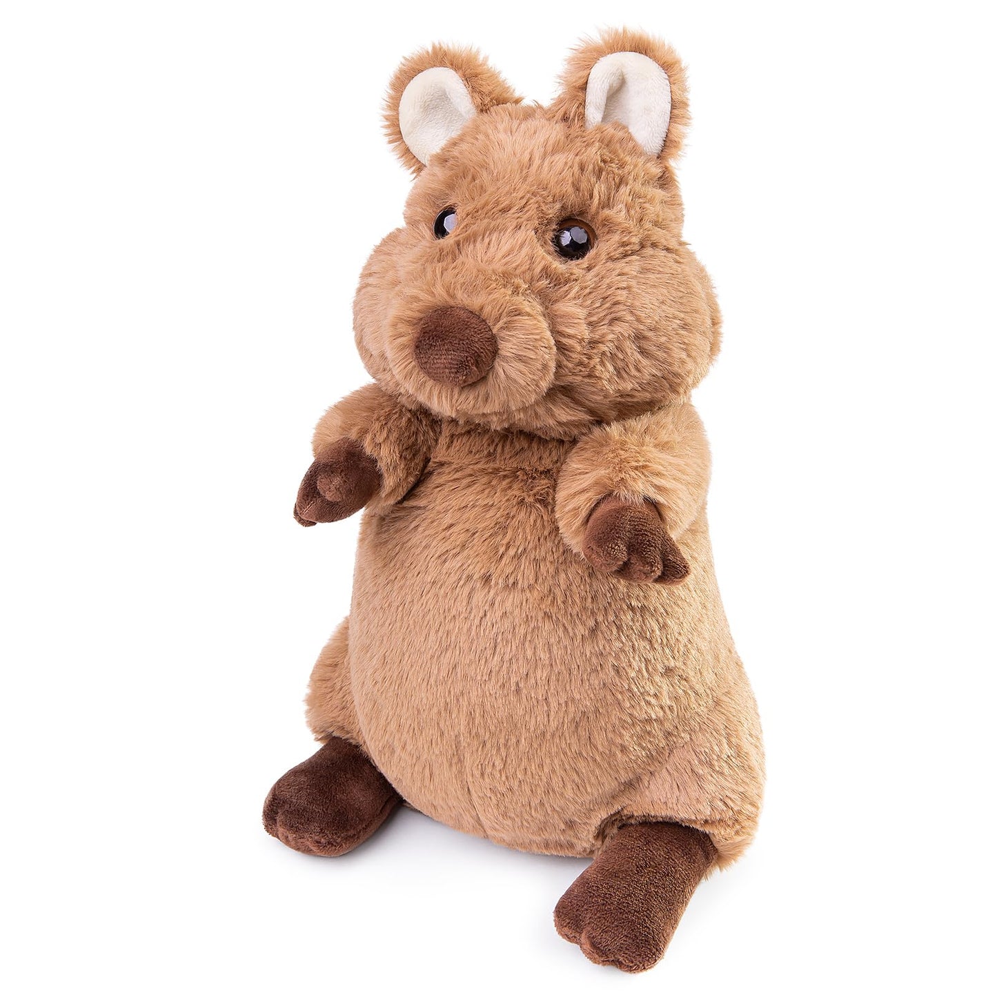 Zhongxin Made Quokka Plush Toy - Realistic Quokka Stuffed Animals, Lifelike Short Tail Kangaroo Animals Stuffed Toys Birthday Gifts For Kids, 12Inches