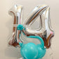 40 Inch Silver 15 Number Balloons Giant 15 Or 51 Balloons Silver Birthday 15 Balloons 15Th Birthday Anniversary Party Decoration