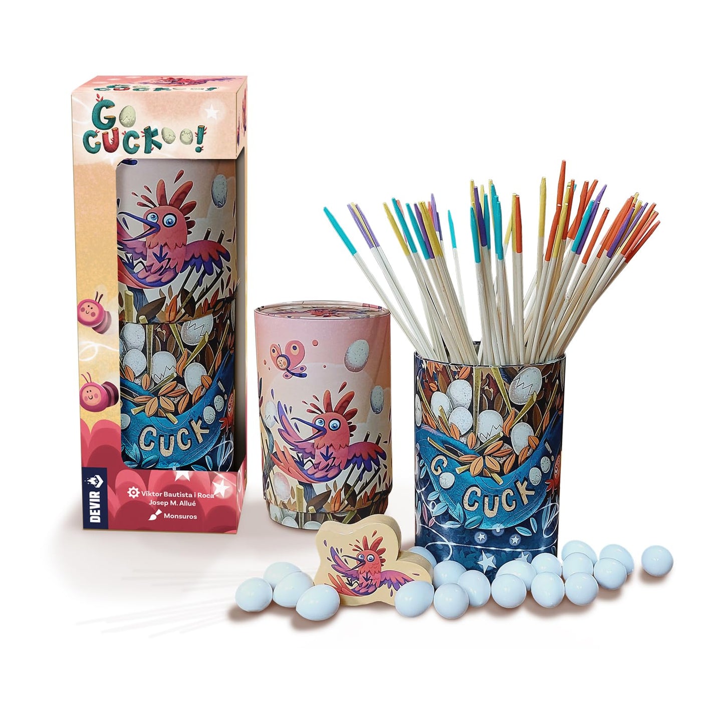 Devir Go Cuckoo! Nest-Building Party Game - Ages 4+