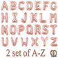 52Pcs Letter Balloons Rose Gold Balloon| Custom Alphabet Balloons Party Supplies For Birthday/Baby Shower| Personalized Phrase/W