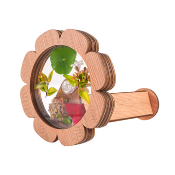 Vidonio Natural Diy Kaleidoscope Kit, New Wooden Magic Rotating Kaleidoscope Making Set For Nature Lovers, Best Gift, Outdoor Cl