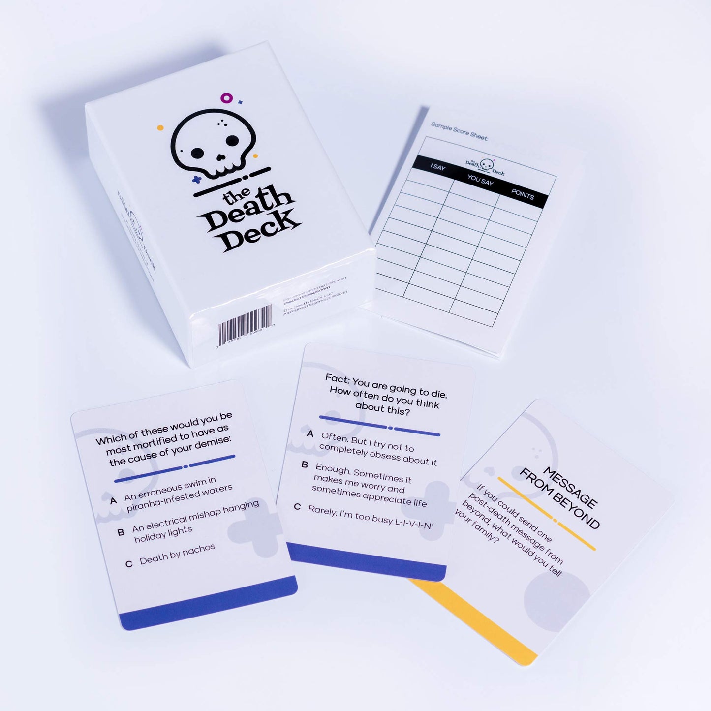 The Death Deck - Lively Conversation Card Game, Multicolor, Model 046708999390, Cardstock Material