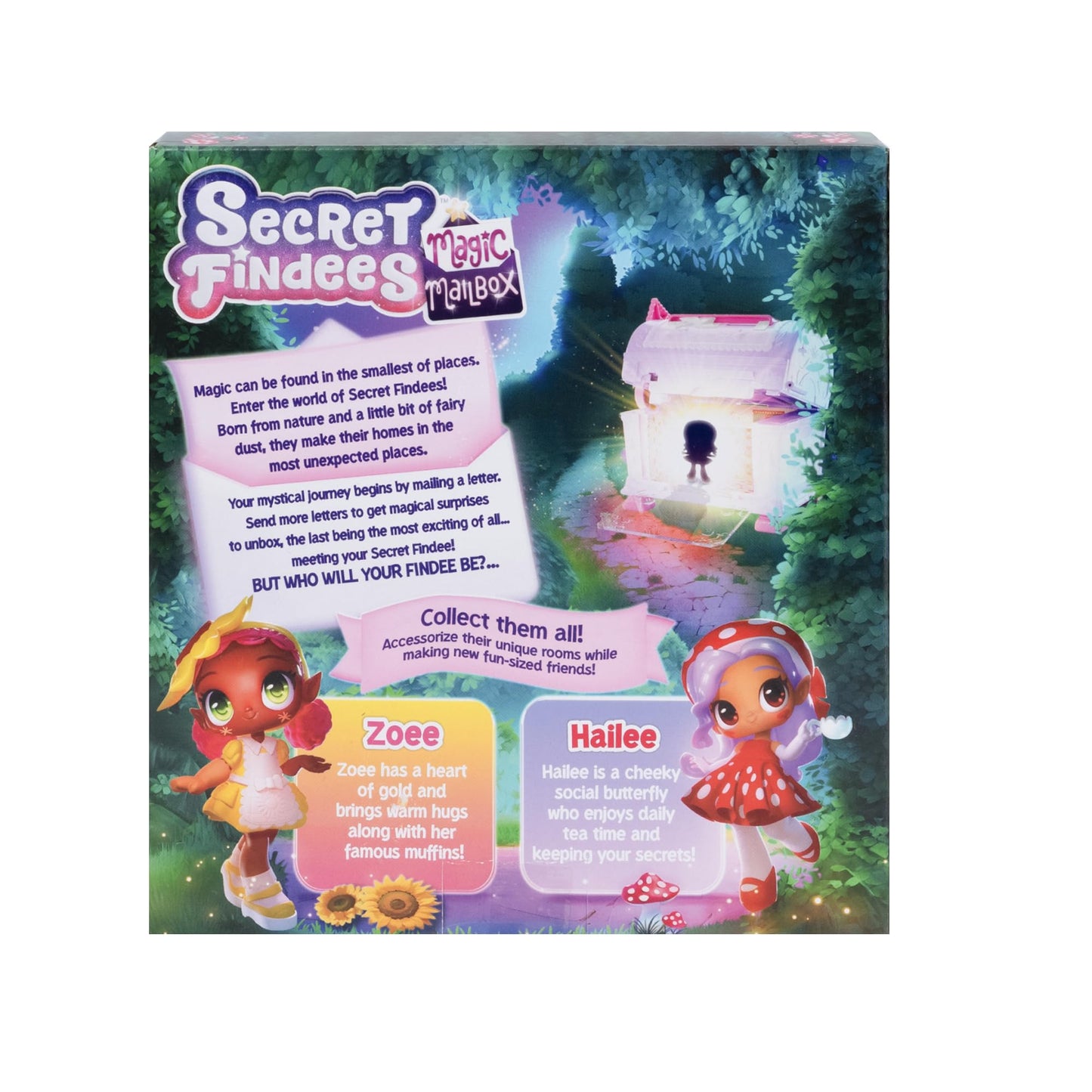 Goliath Secret Findees Magic Mailbox Purple | Includes Either Hailee Or Zoee | Discover 10+ Surprises Inside | Recommended For Ages 4+