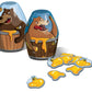 Blue Orange Bears in Barrels Party Game for 4-8 Players, Fun Dexterity Game, Brown, Model 07300