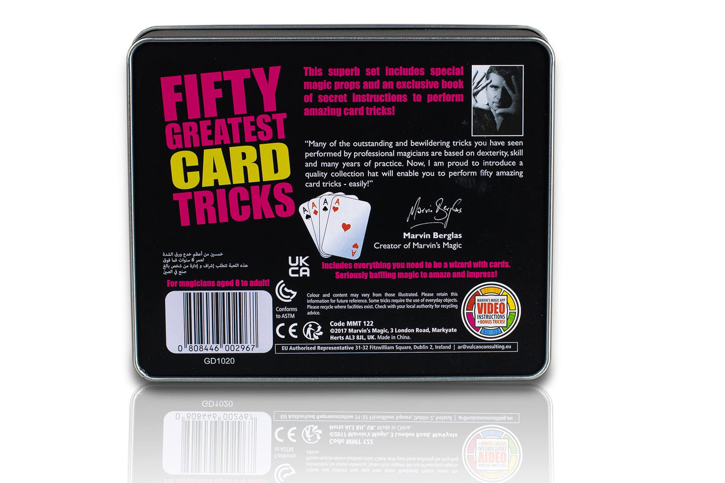 Marvin'S Magic - Fifty Greatest Card Tricks Set - Magic Kit, Magic Tricks For Adults, Magic Tricks - With Mind Reading And Card