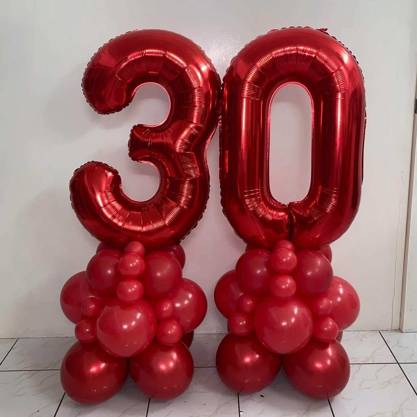 40 Inch Red Number 30 Balloons Giant 30 Balloons Red Dirty 30 Birthday Balloons 30 Birthday Anniversary Party Decorations Suppli