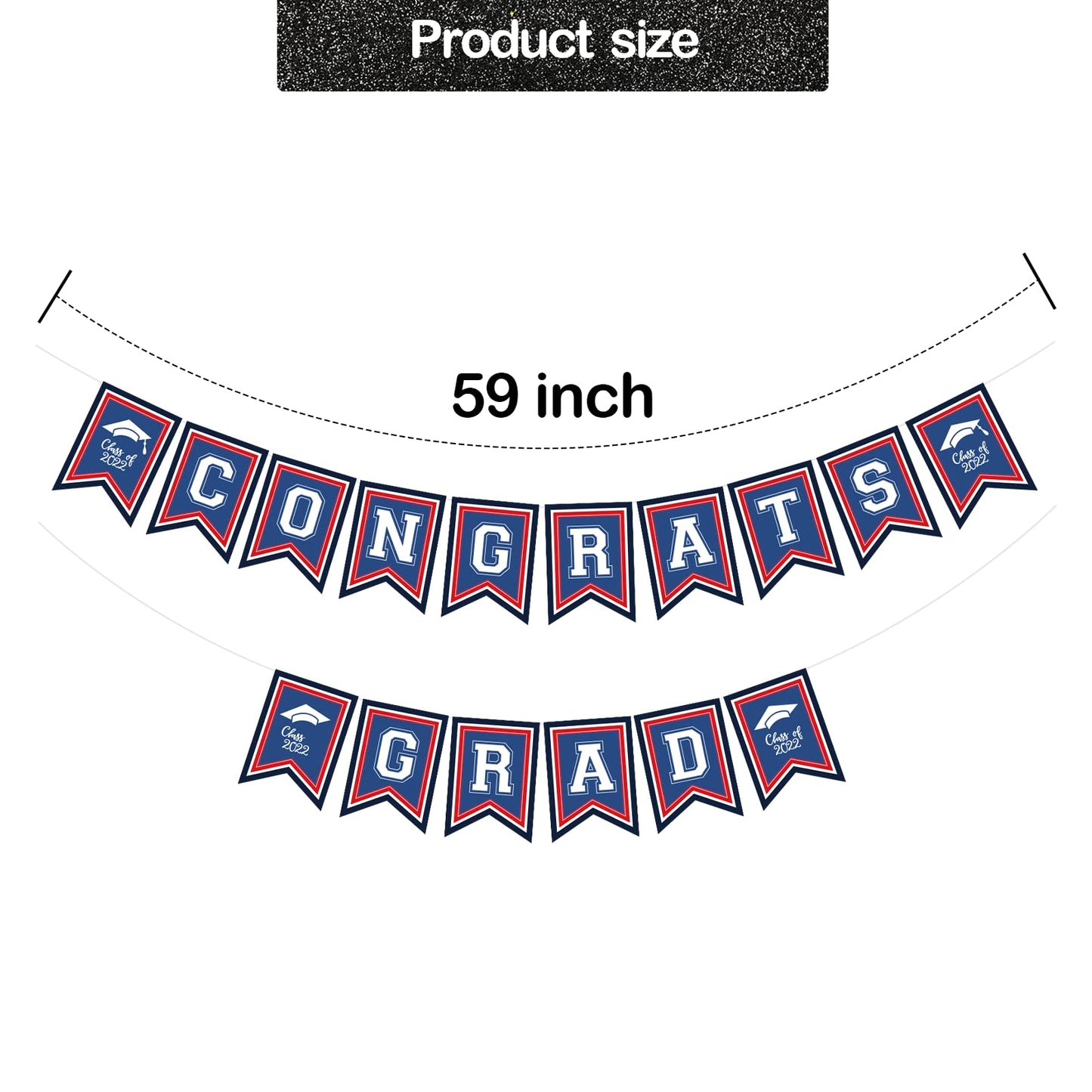 Large Congrats Grad Banner Graduation Banner 2024 Congrats Banner For High School Graduation Party Decorations 2024 Graduation Banners For Party Decorations