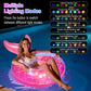 MoKo Pool Floats mature-themed with Lights  LED Lighted Pool Toys Tubes  42 Inches Mermaid Tail Pool Floaties with Cup Holder and Handles  Inflatable Swimming Pool Lights Floats for Party  Beach  Lake  Pink