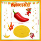 30 Pieces Chili Pepper Whirls Cinco de Mayo Pepper Decorations for Fiesta Party Mexico Spiral Hanging Party Streamers for Decor