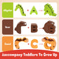 Cztcdp Wooden Alphabet Puzzle Abc Letter Animals Puzzles For Toddlers Montessori Sorting Blocks Board Preschool Matching Game Ji
