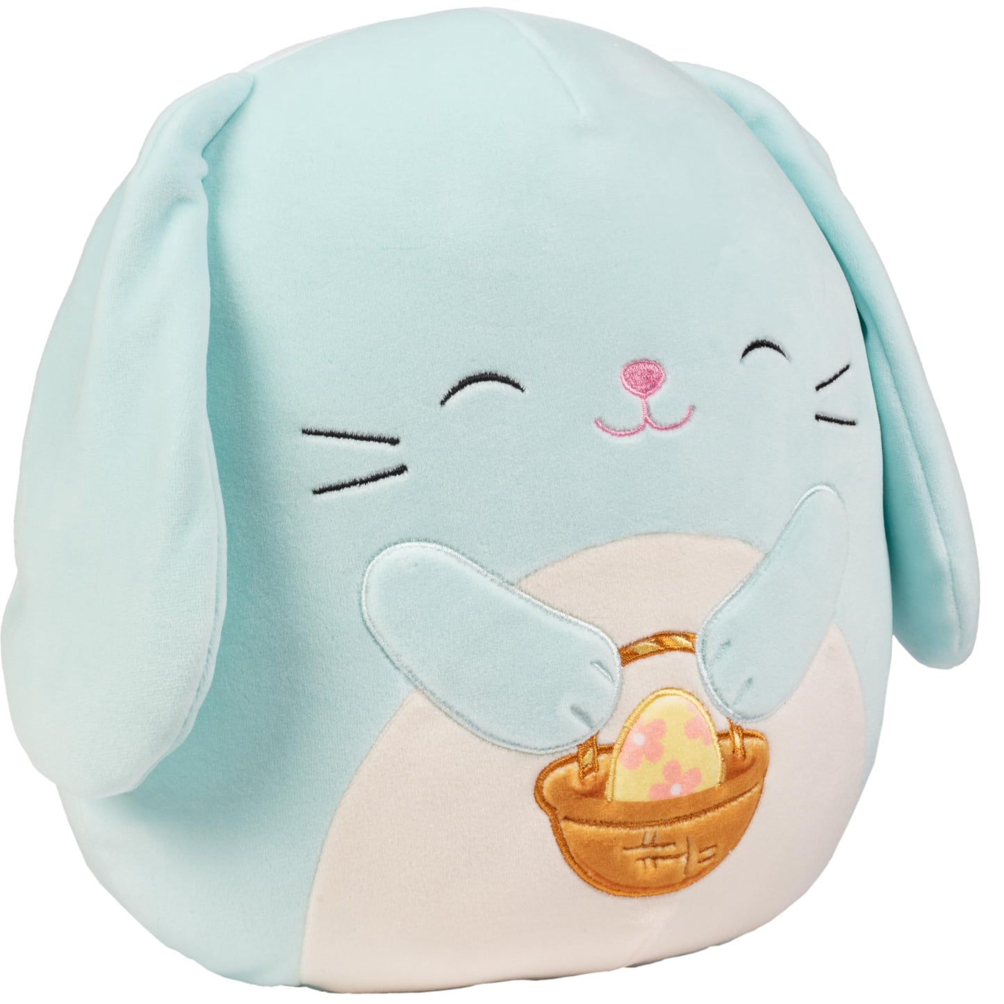 Squishmallows Original 10-Inch Buttons The Blue Easter Bunny - Official Jazwares Plush - Collectible Soft Squishy Stuffed Animal Toy - Add To Your Squad - Gift For Kids, Girls & Boys