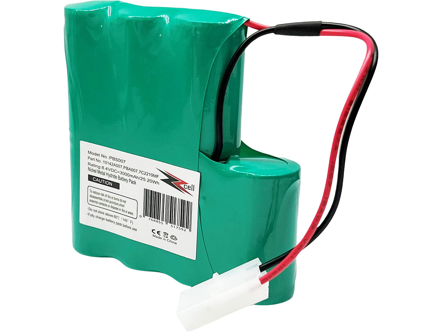 ZZcell Battery Replacement for Pool Blaster Water Tech 10142A007, PBA007, 7C2219MF MTC 3937 MEGATECH Vacuum 8.4Volts 3000mAh