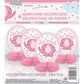 Unique Baby Shower Elephant Honeycomb Decorations, 6, Pink