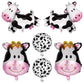 JOELELI 6 Pcs Huge Cow Balloon Walking Cow Foil Balloon Funny Cow Print Balloon Big Cow Head Mylar Balloon for Baby Shower Boy G