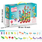 ailixinda Marble Run Set - 197 PCS STEM Building Blocks Toy with 50 Glass Marbles, Multicolor, 2"x3"x0.5" for Kids