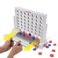GoSports enhanced 4 in a Row Game - Choose Between Classic White or Dark Stain - 1 Foot Width - with Connect Coins  Portable Case and Rules