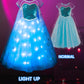 Uporpor Princess Dresses For Girls, Light Up Princess Costume Dress Up Clothes For Girls Halloween Costume Christmas Birthday Party