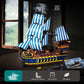 YESHIN Pirates Ship Model Building Blocks Kits  MOC Sailboat Model Construction Set to Build  Gift for Kids Age 8+/mature-themed Collections Enthusiasts (2010+Pieces)