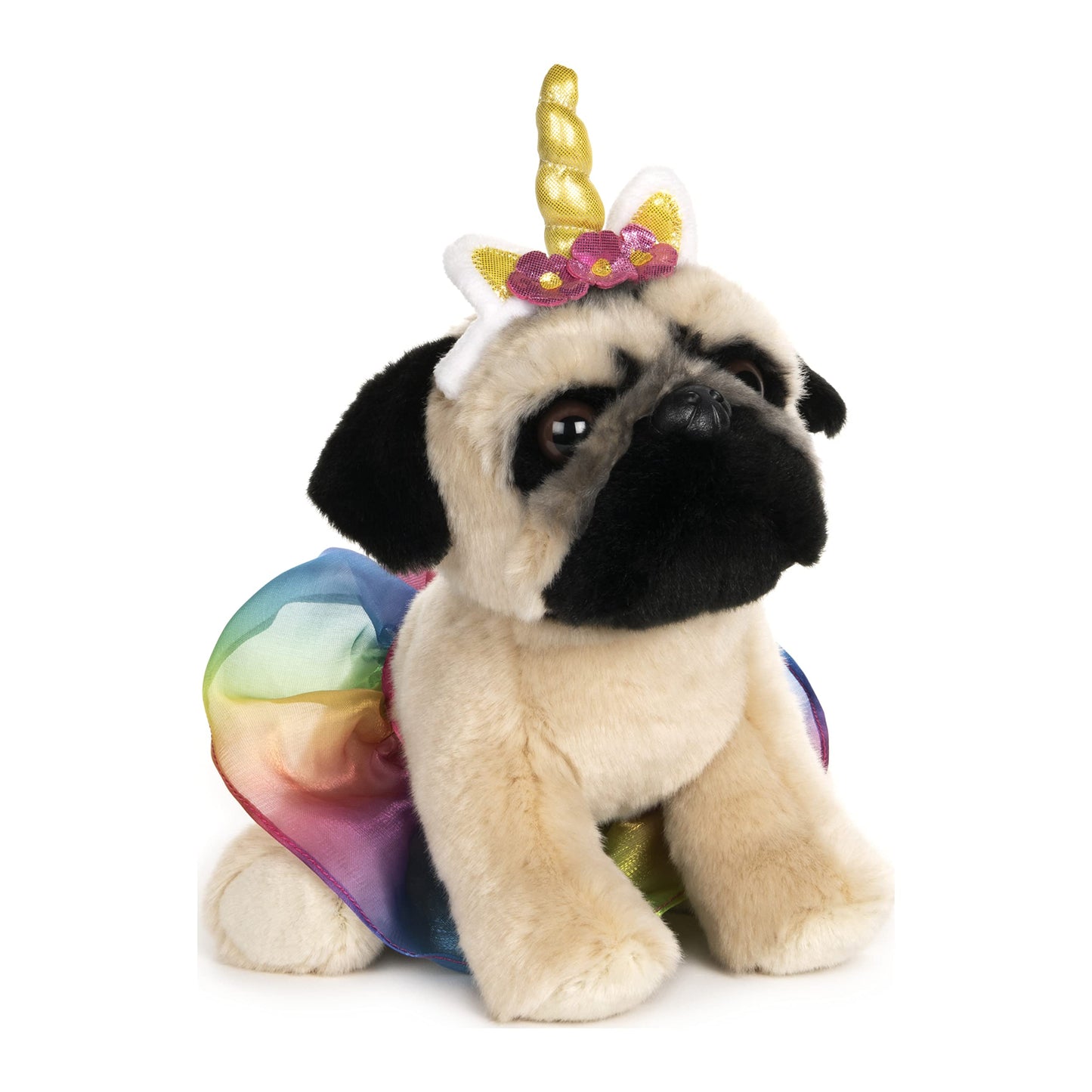 GUND Doug The Pug Unicorn Tutu Plush Dog Stuffed Animal, 9" - Soft Plush Toy in Unicorn Tutu Design