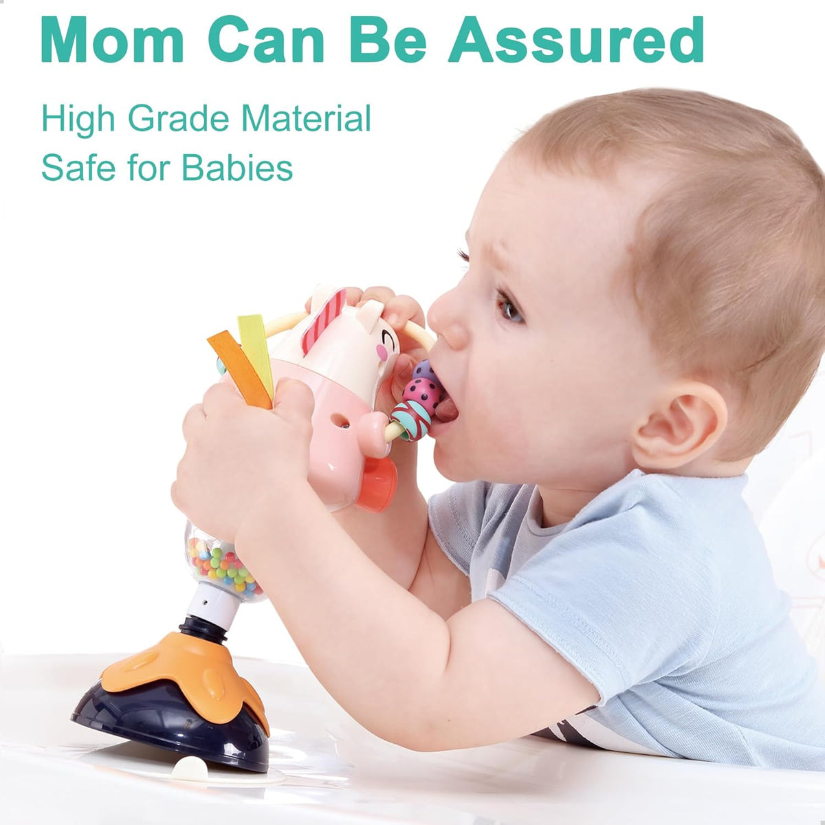 Interactive Baby Suction Rattles