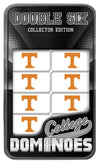 MasterPieces NCAA Tennessee Volunteers Collector Edition Double Six Dominoes