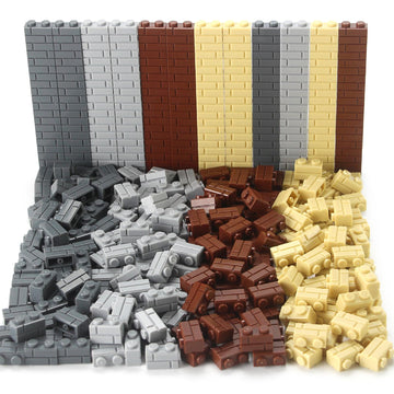 Feleph 360 Pieces 1x2 Masonry Bricks Multicolored Building Blocks for Wall MOC Parts and Pieces Diverse Bulk Toy Set (4 Colors)