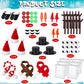 GYGOT 6 Pack Christmas Crafts for Kids,Build a Snowman Kit,Christmas Stocking Stuffers for Girls, Boys,Modeling Clay DIY for Hol