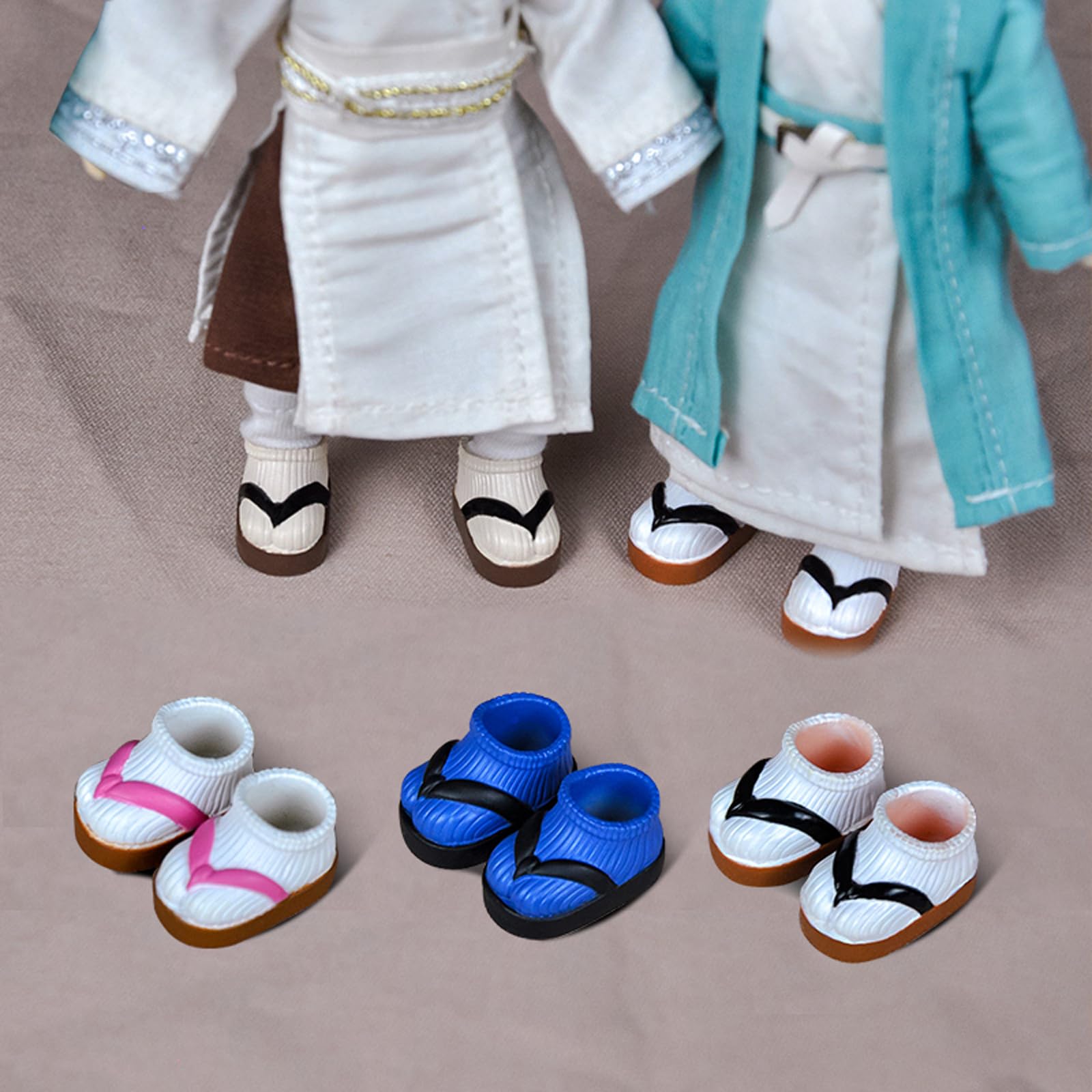Ymy Ob11 Doll Shoes Lovely 1/12 Scale Bjd Shoes For Obitsu 11 Action Figure Body(3 Pairs)