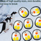 8 Pcs A Little Pocket Penguin Hug, Mini Cute Penguin Pocket Hug Penguin Animal Decoration Stress Relief Toy Special Encourage Bi