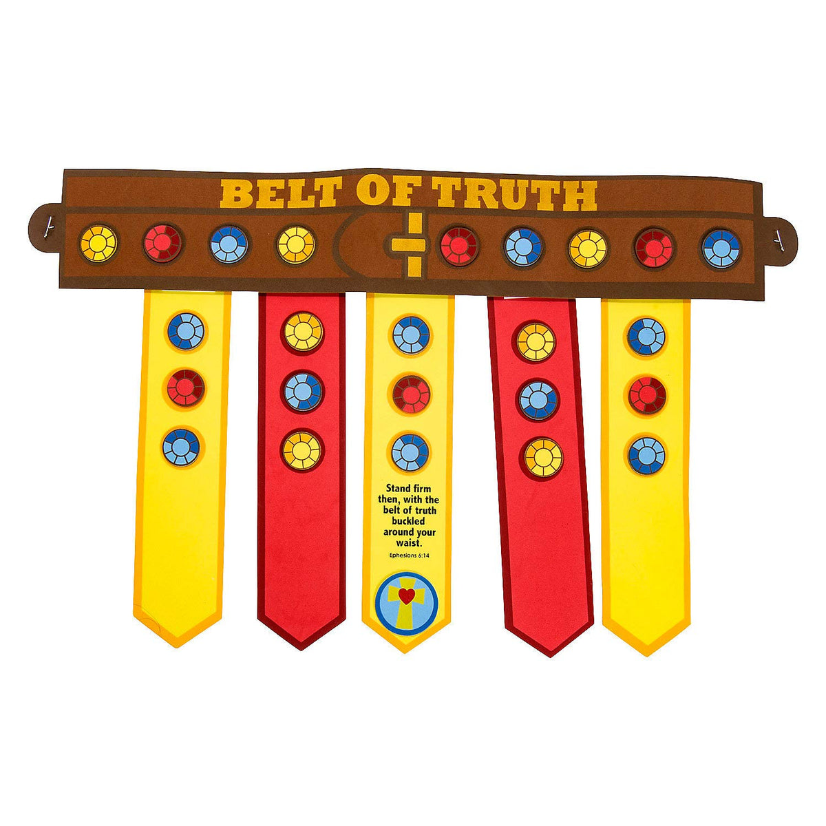 Fun Express Armor of God Belt Craft Kit  Makes 12  VBS and Sunday School Crafts for Kids  VBS Vacation Bible School Supplies/