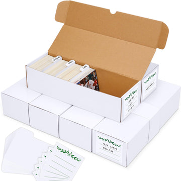 Joyoumess Trading Card Storage Box With Dividers, Cardboard Cards Organizer Box For Baseball, Sports, Game, Playing Card Collect