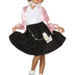 Blk Poodle Skirt-Chd Small