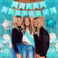 21St Birthday Decorations For Women Girls Her Teal - Happy Birthday Banner Cake Topper Birthday Girl Sash Number 21 Foil Balloon
