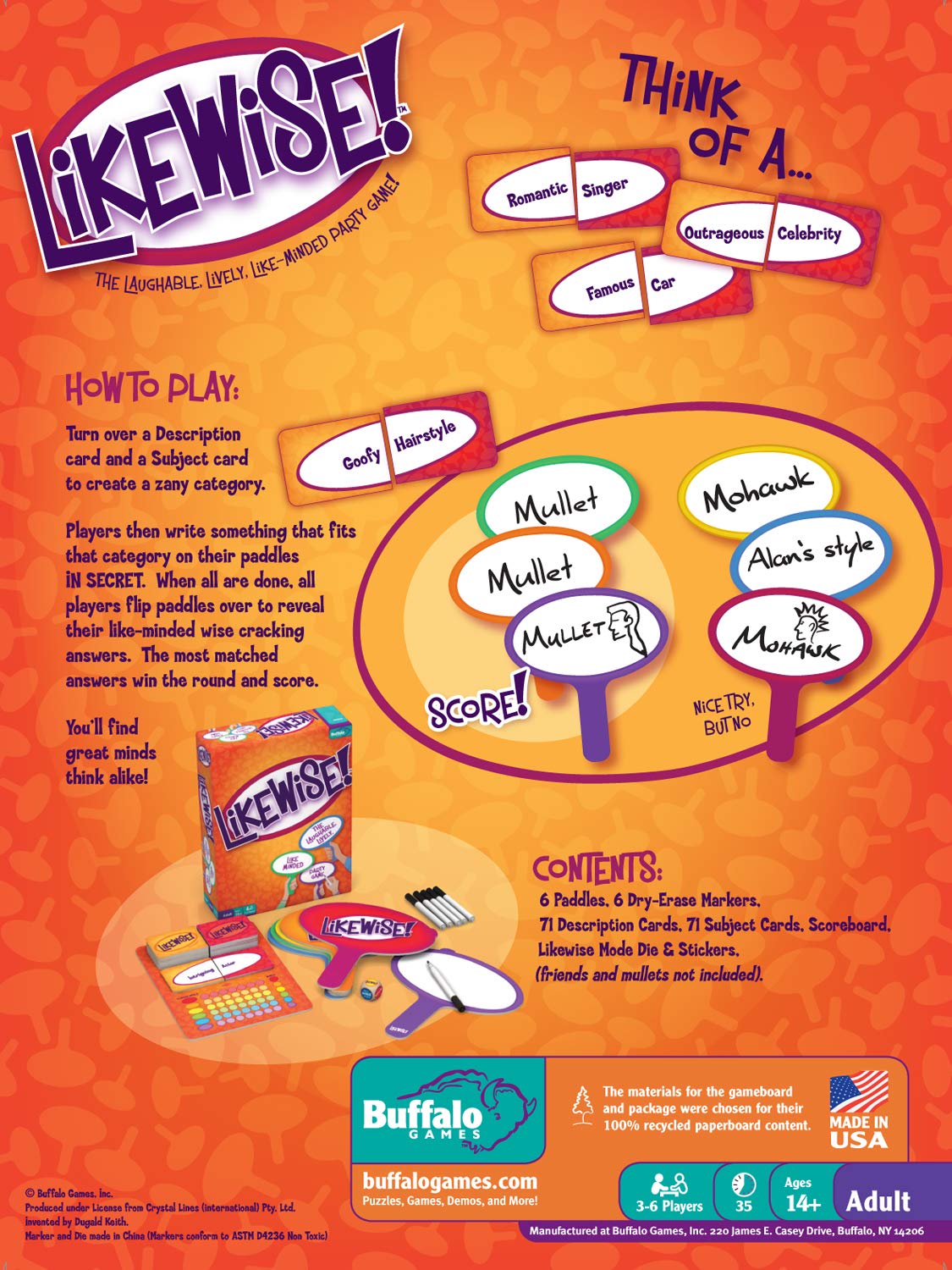 Likewise! The Laughable, Lively Like-Minded Party Game!