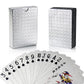 Joyoldelf Silver Foil Poker Playing Cards, Waterproof Deck Poker Card With Gift Box, Perfect For Party And Game