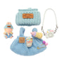 Ciunura 2025New Trendy Blue Clothes For Bubudoll, Designed For Bubuclothes, Multiple Stylish Outfit Sets For5.9-6.7In.Doll, Can