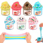 Niuruilsi Scented Slime Kit With 7 Pack Butter Slime,Dual Colored Peach Slime,Super Soft And Non-Sticky, Stress Relief Toy Party