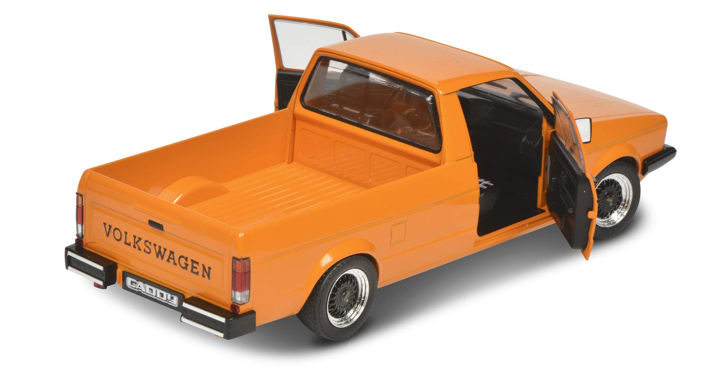 1982 Volkswagen Caddy MKI Pickup Truck Custom Orange 1/18 Diecast Model Car by Solido
