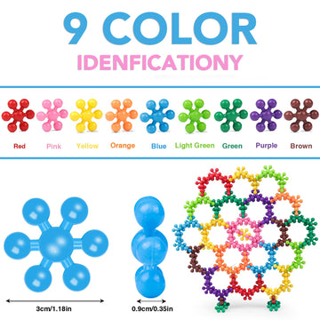 Neoact 200Pcs Building Blocks Kids Educational Building Toys Interlocking Plastic Connect Block Manipulatives For Preschool Kids