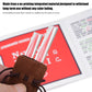 LUAATT Clear Mahjong Line Finder Set of 4 with 2X Magnification, Coffee Storage Bag, 1x6 in, Polyvinyl Chloride