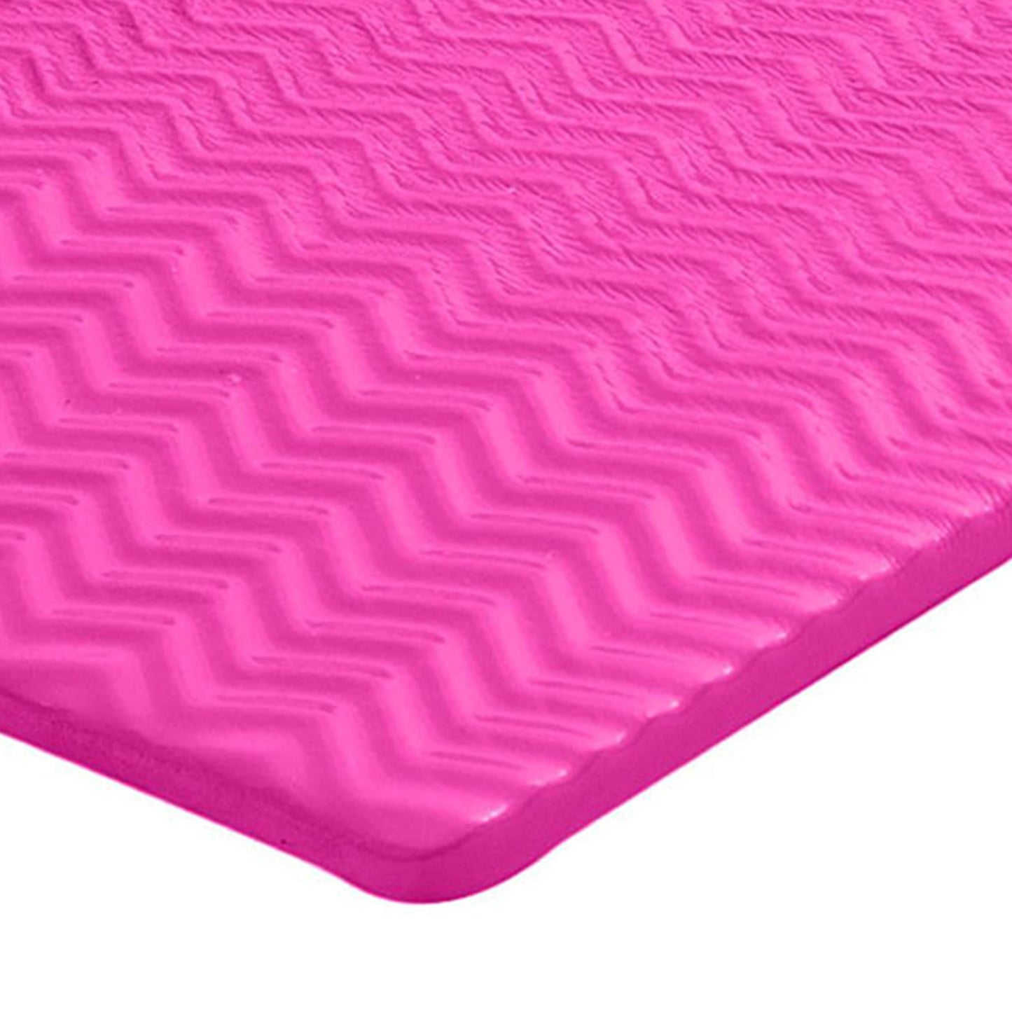 TRC Recreation Serenity 1.5  Thick Vinyl Coated Foam Swimming Pool Float Mat mature-themed Lounger with Built-In Roll Pillow  Flamingo Pink